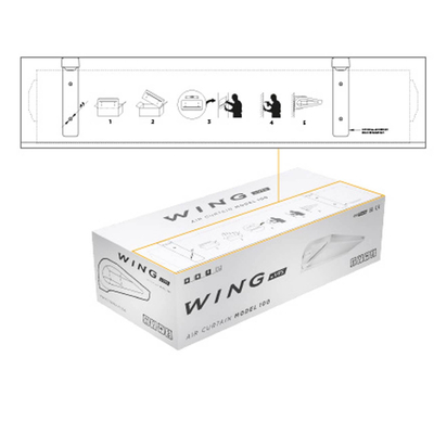Wing E100 AC завеса тепловая электрическая, арт. 1-4-2801-0253, цена в Новосибирске ₽69788.25 (img.3)