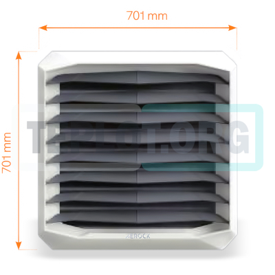 Aerock R2 AC тепловентилятор водяной, арт. 1-4-0108, цена в Новосибирске ₽46129.04 (img.4)