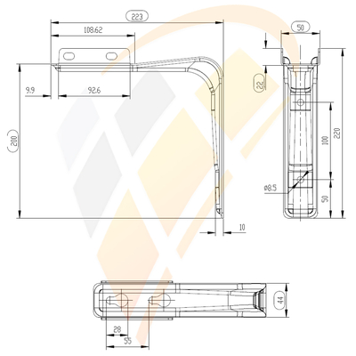 Комплект креплений Wing 150/200, арт. 1-4-2801-0181, цена в Новосибирске ₽6095 (img.8)