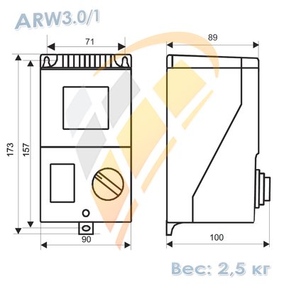 ARW3.0/1 регулятор скорости, арт. 1-4-0101-0434 (17886-9965), цена в Новосибирске ₽11640.75 (img.9)